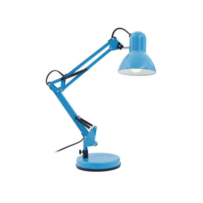 Ebern Designs Dortly 60Cm Blue Desk Lamp Wayfair.co.uk